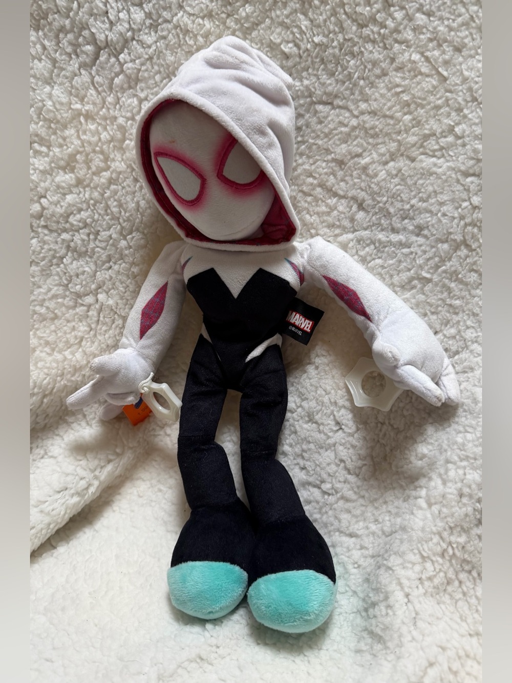 Marvel Talking Ghost Spider Gwen Plush 13" - Talks/Eyes Light Up Kicks TESTED